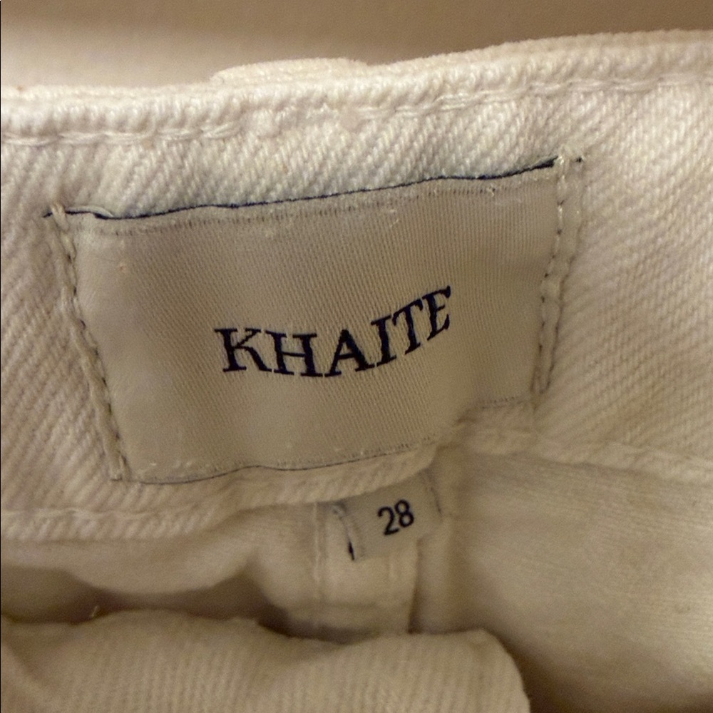Khaite Abigail Off-White Jeans 28 - Picture 6 of 9